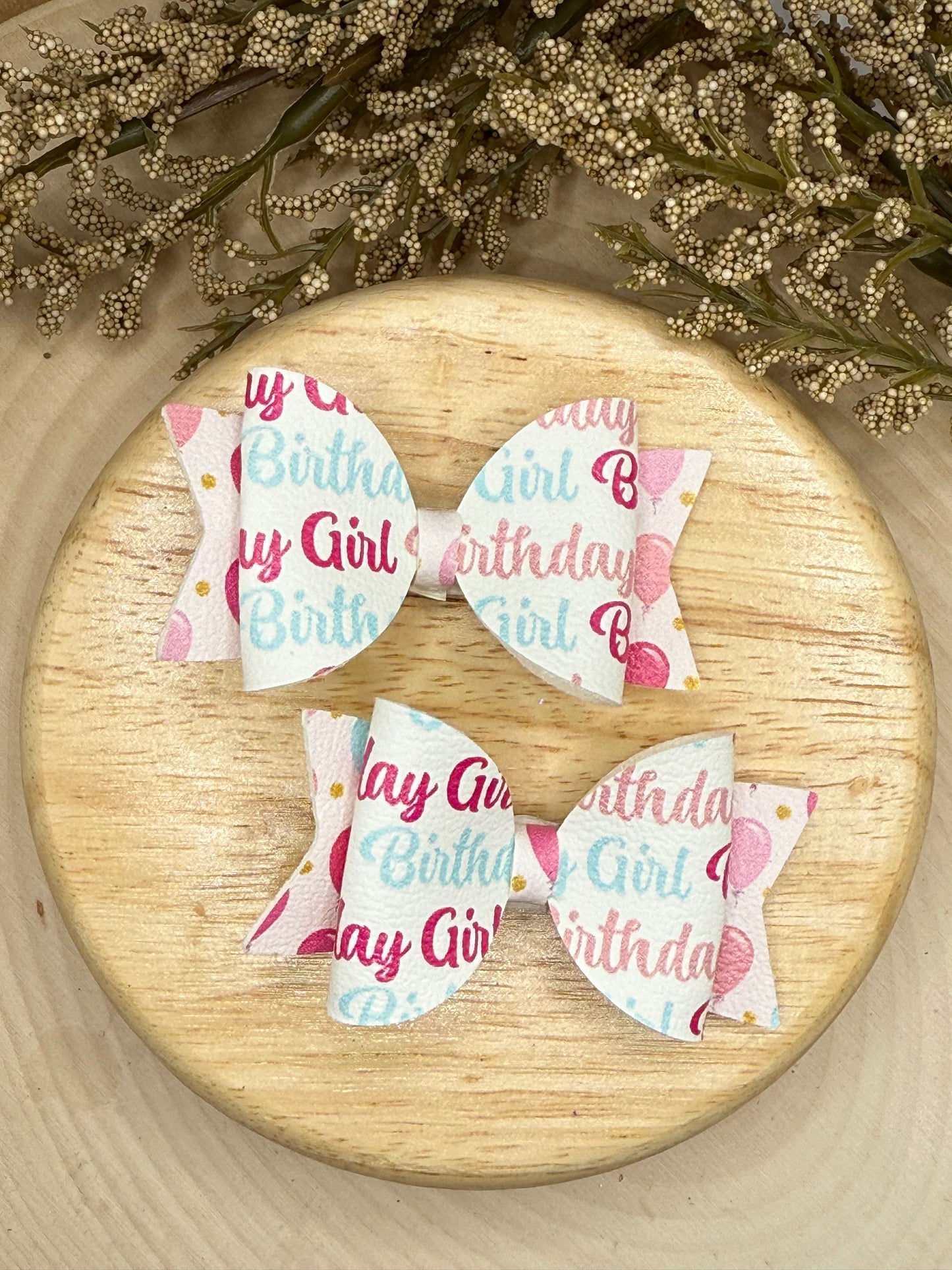 Small Leather Birthday Girl Piggies