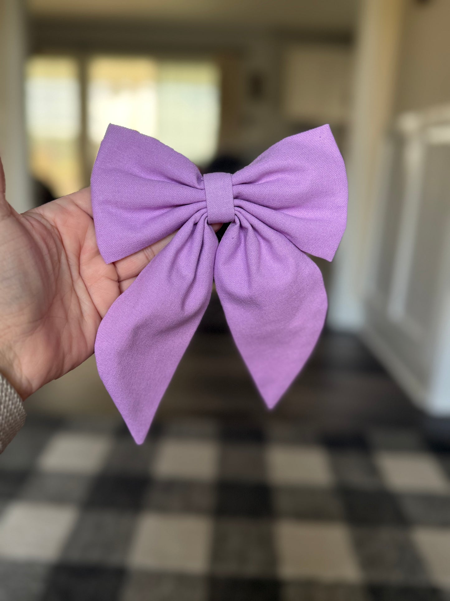 Purple Coquette Bow