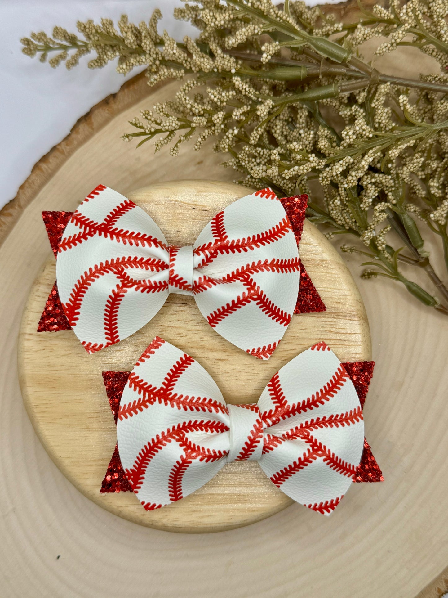 Large Leather Baseball Thread Piggies