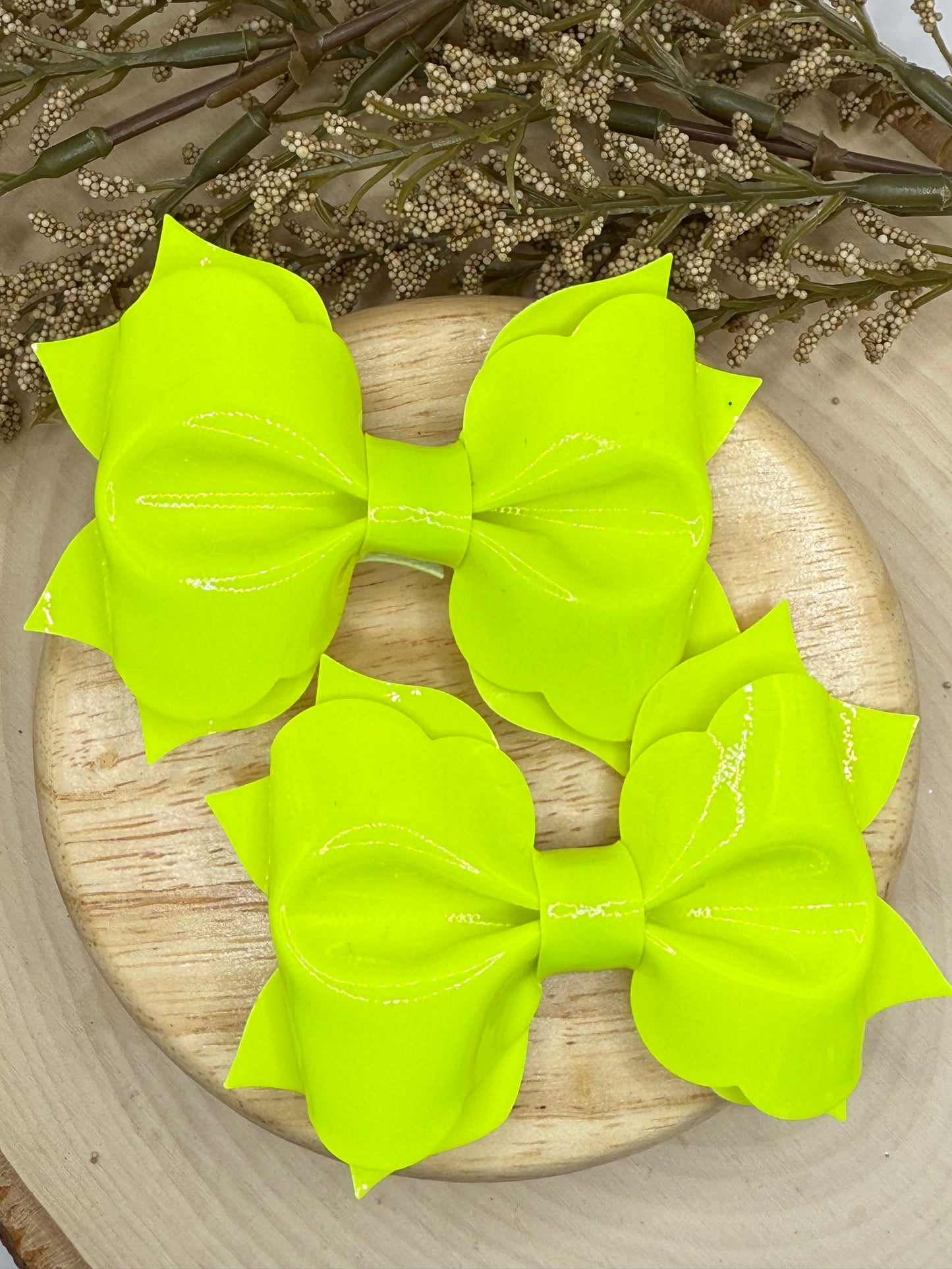 Large Poppy Neon Yellow Piggies