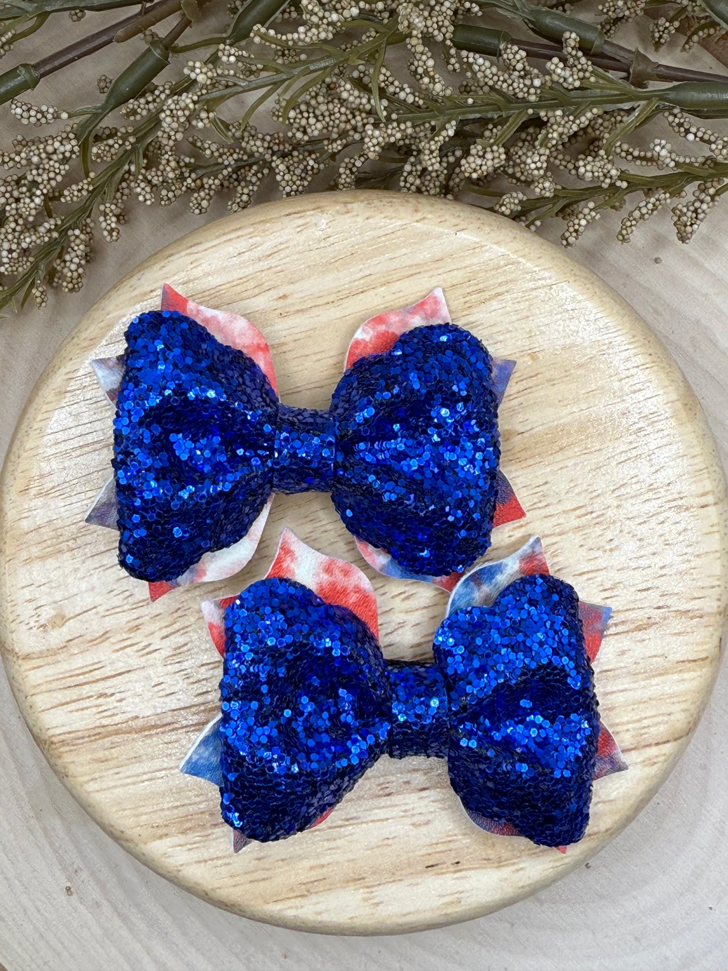 Small Poppy Blue Glitter Piggies