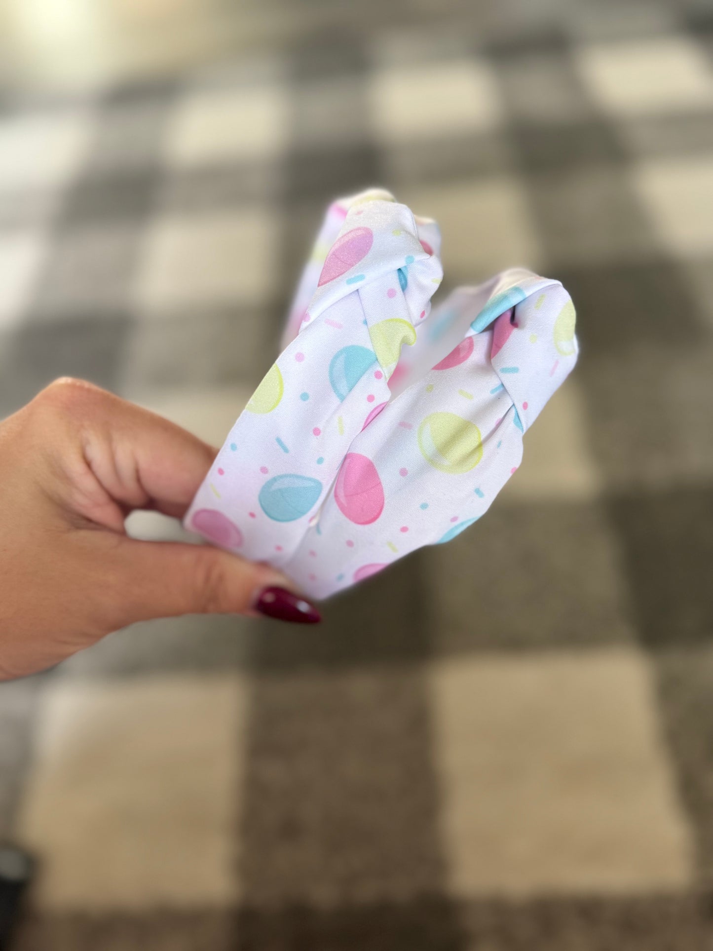 Pastel Egg Knotted Headband