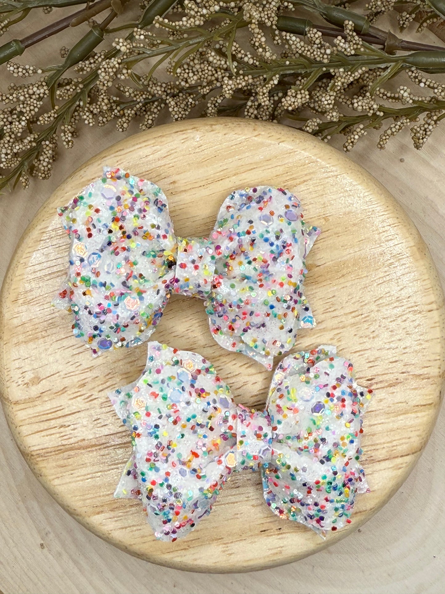 Small Poppy Rainbow Glitter Piggies