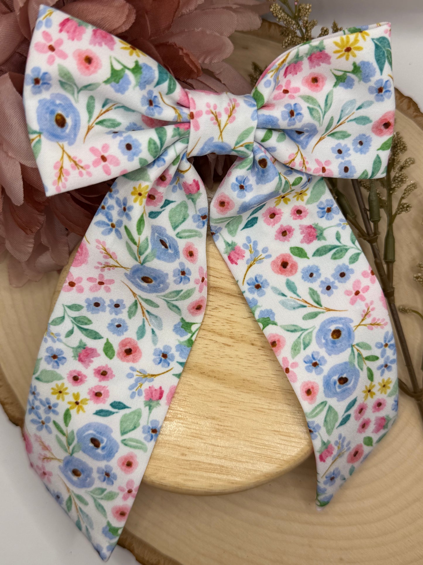 Floral Coquette Bow