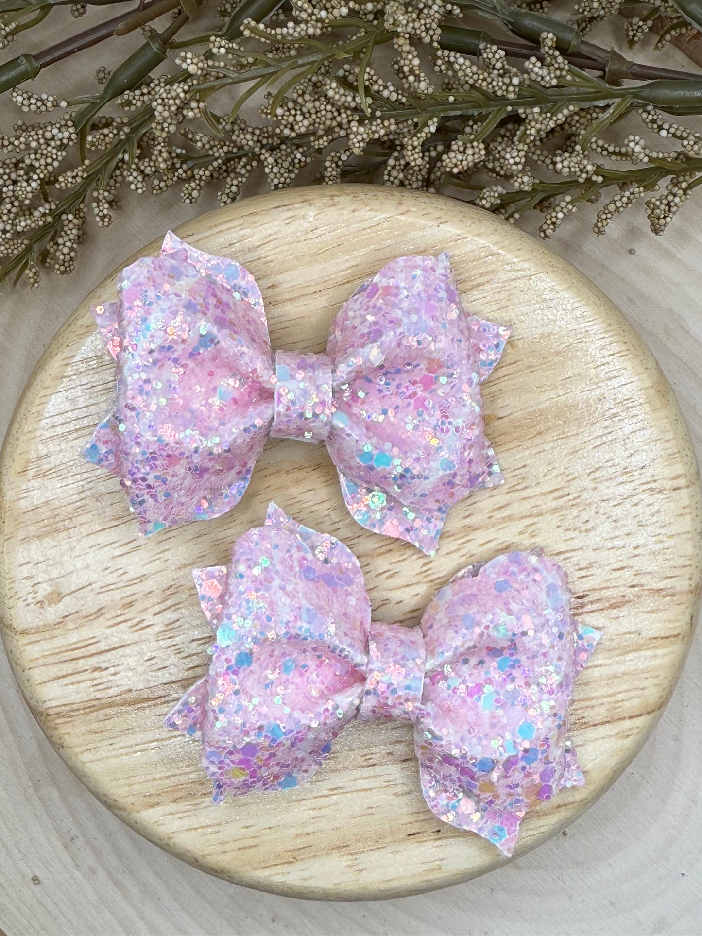 Small Poppy Pale Pink Glitter Piggies