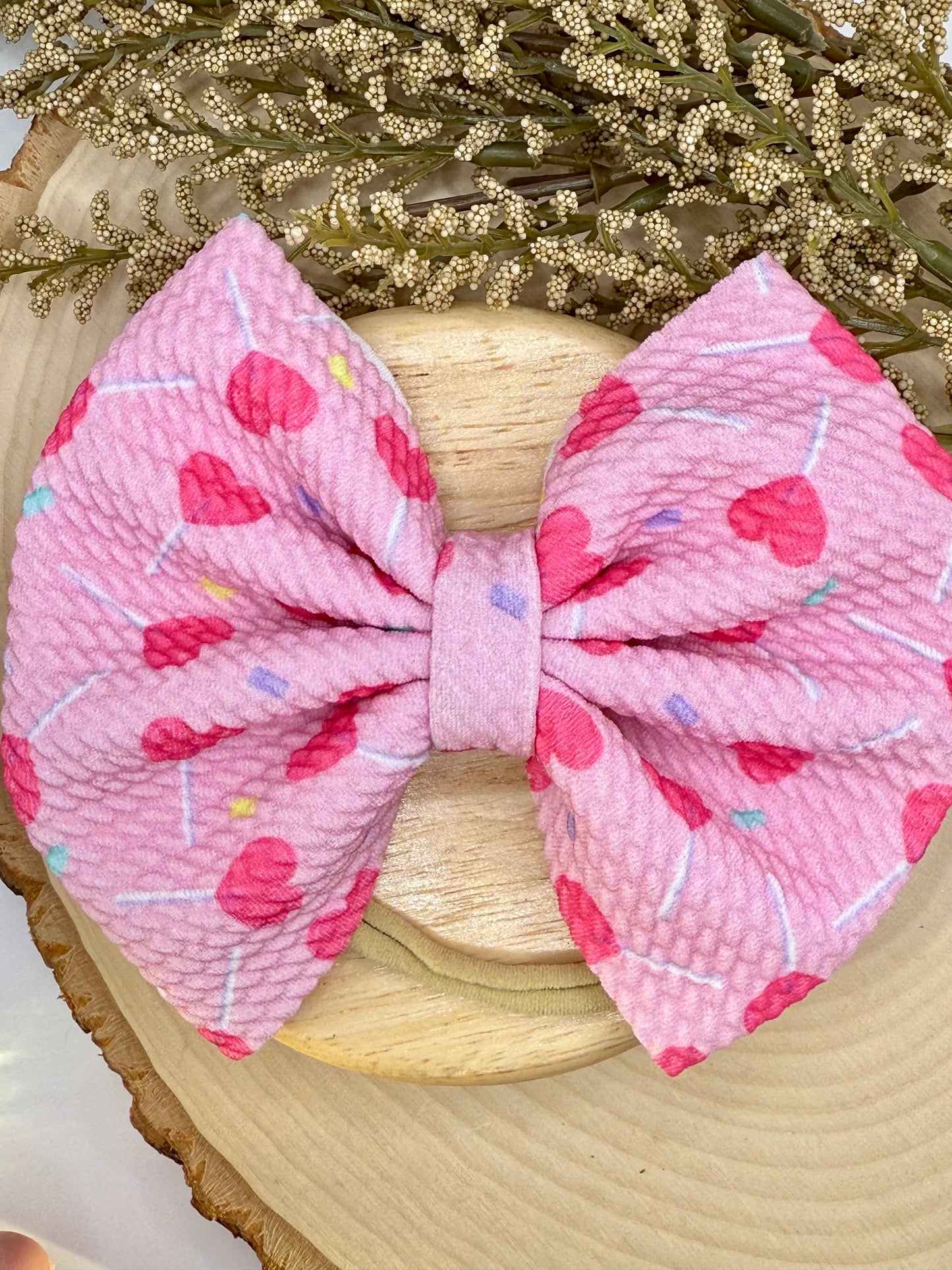 Infant Heart Lollipop headband