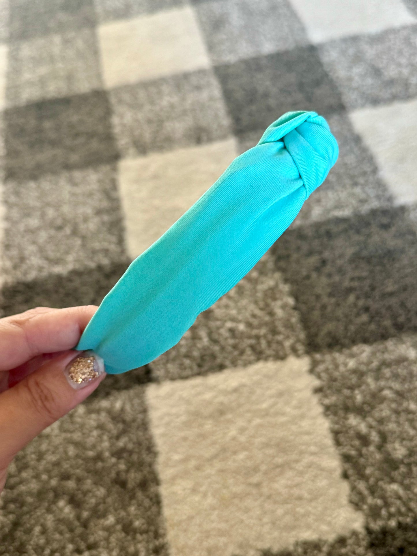 Teal Swim Knotted Headband