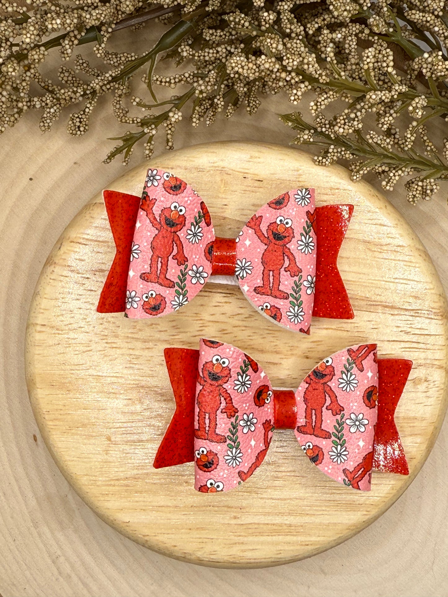 Small Leather Silly Red Guy Piggies