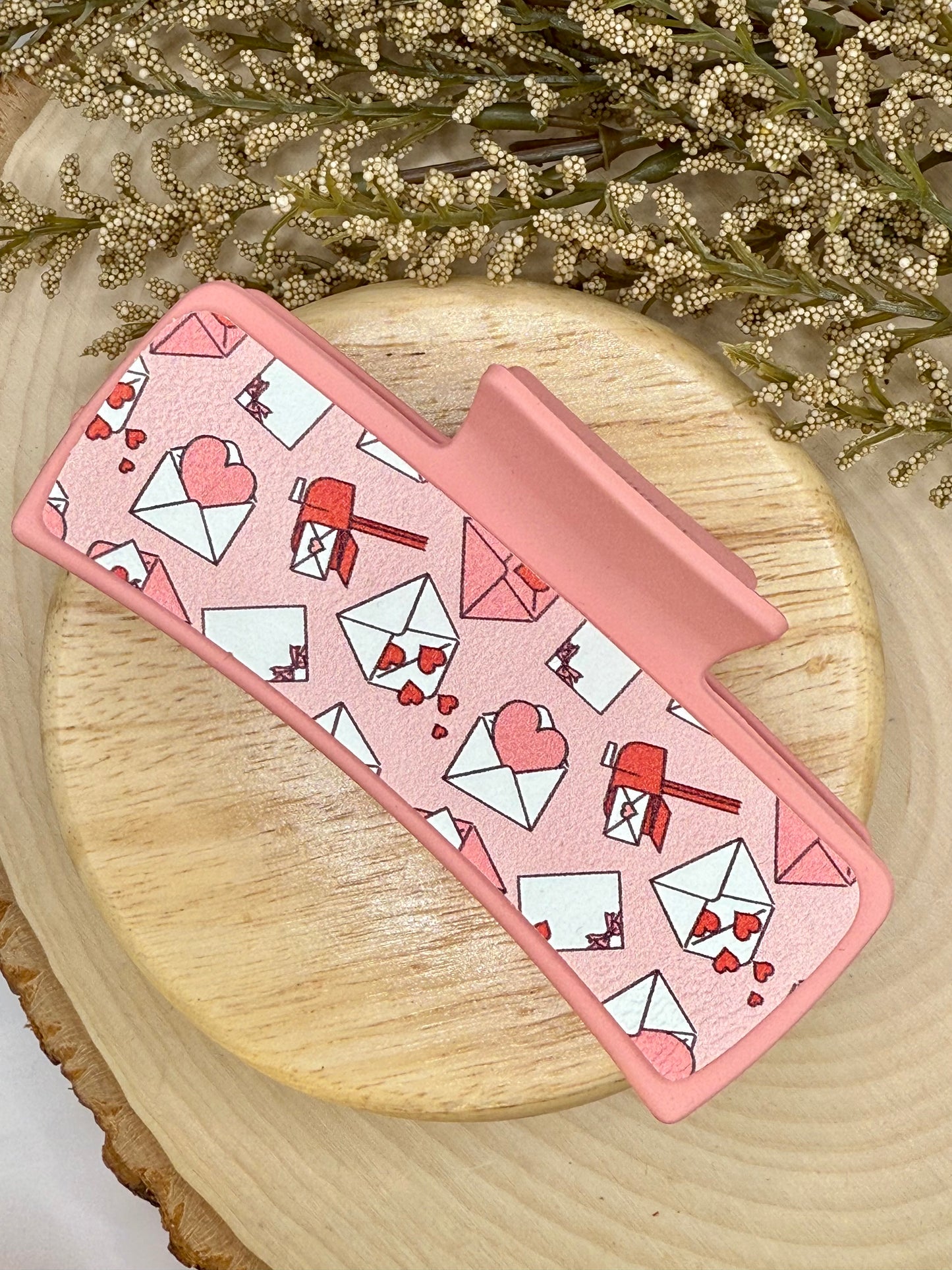 Love Letters Leather Claw Clip