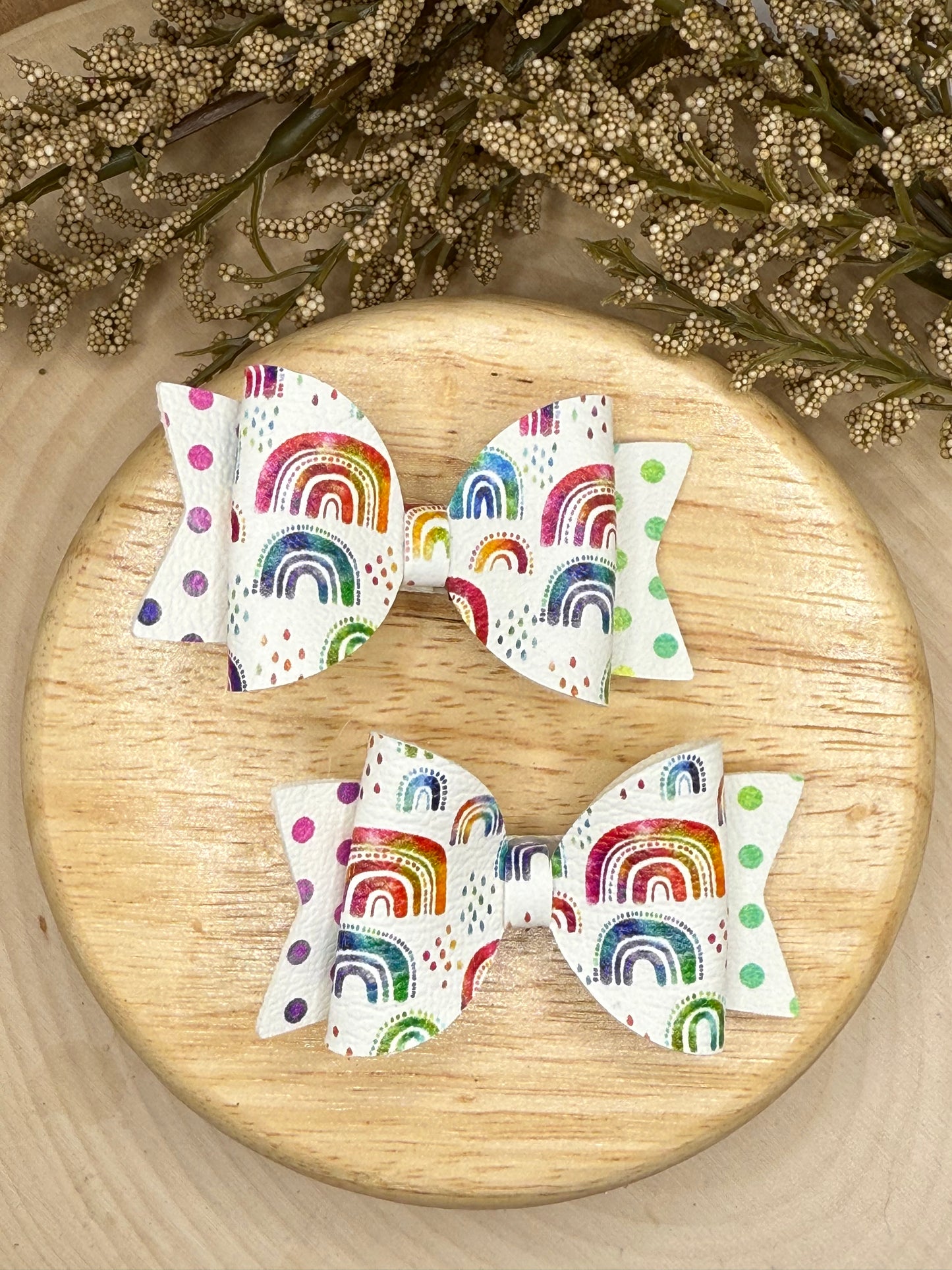 Small Leather Rainbow Piggies