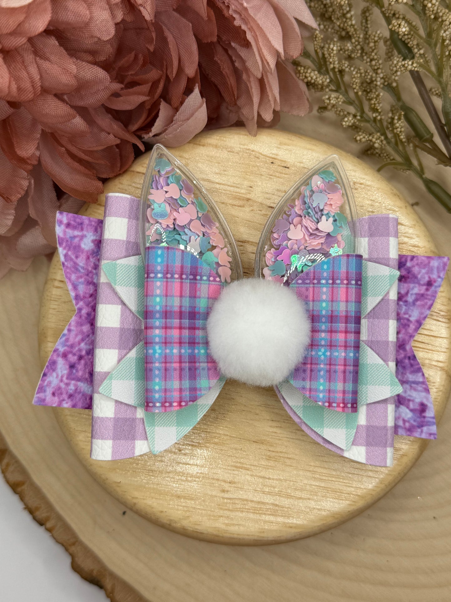 Purple Easter Shaker Bunny Ears