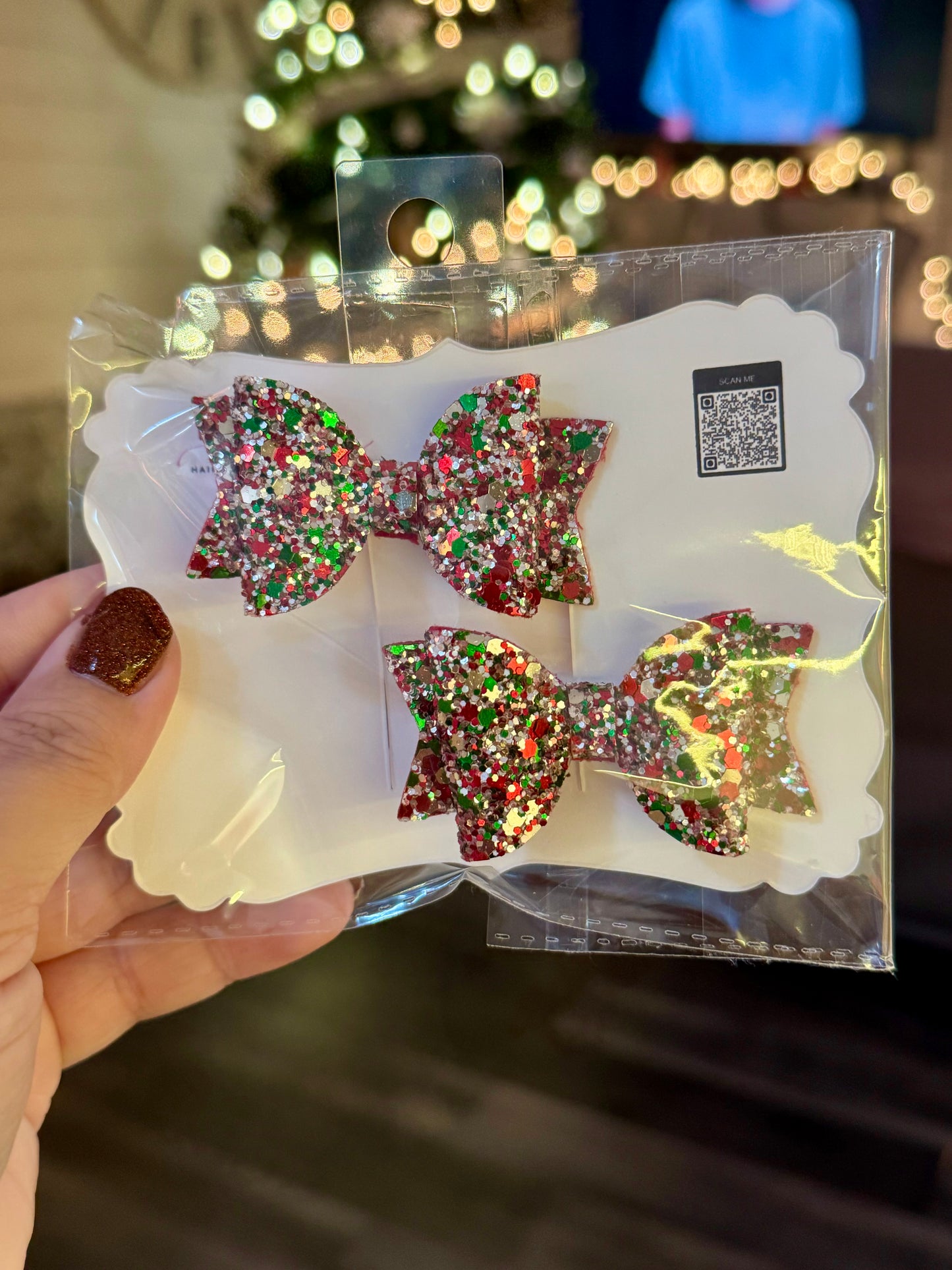 Small Leather Christmas Sparkle Piggies