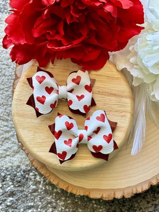 Small Red Heart Poppy Piggies