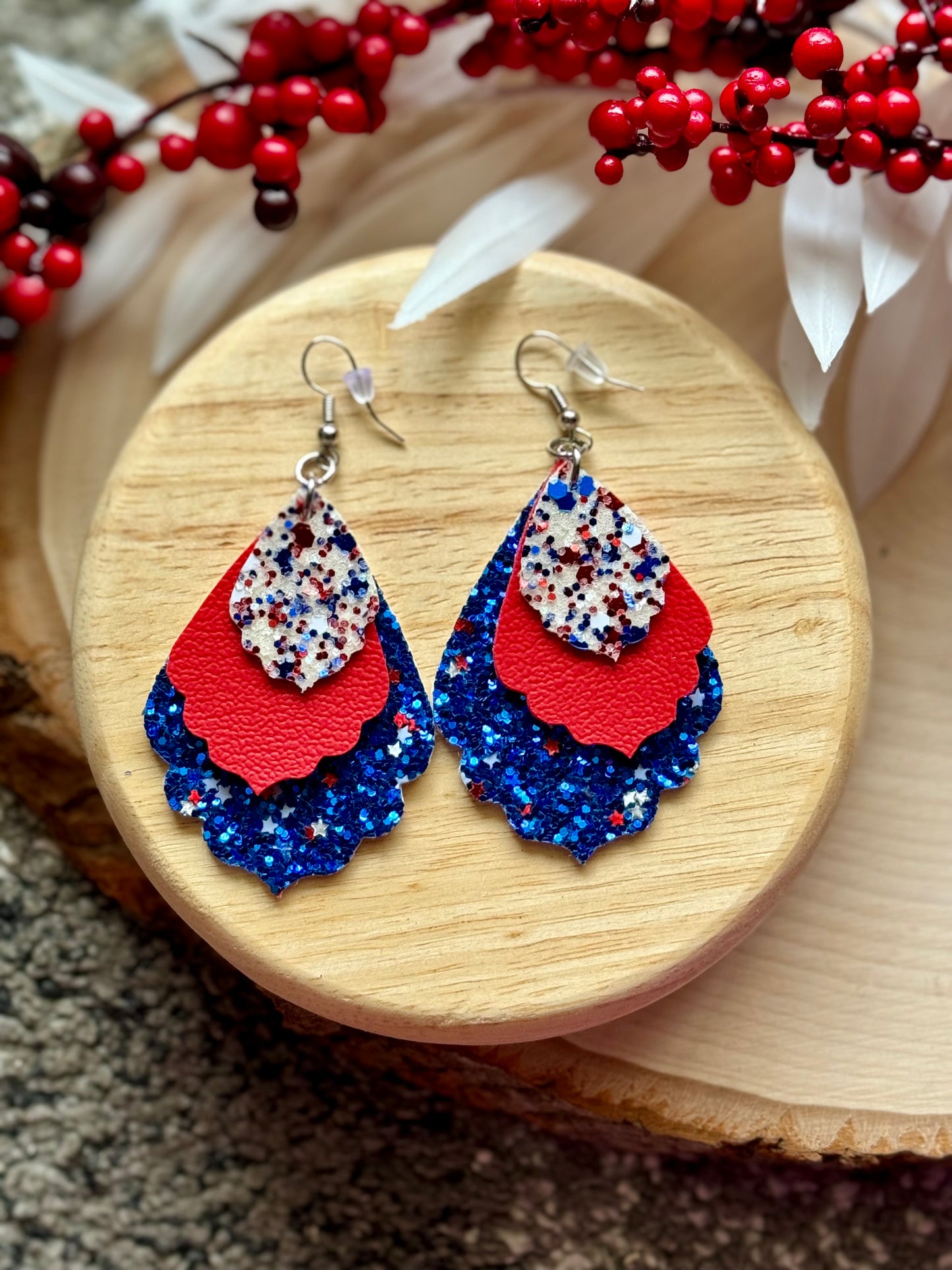 4th Mix Scallop Earrings