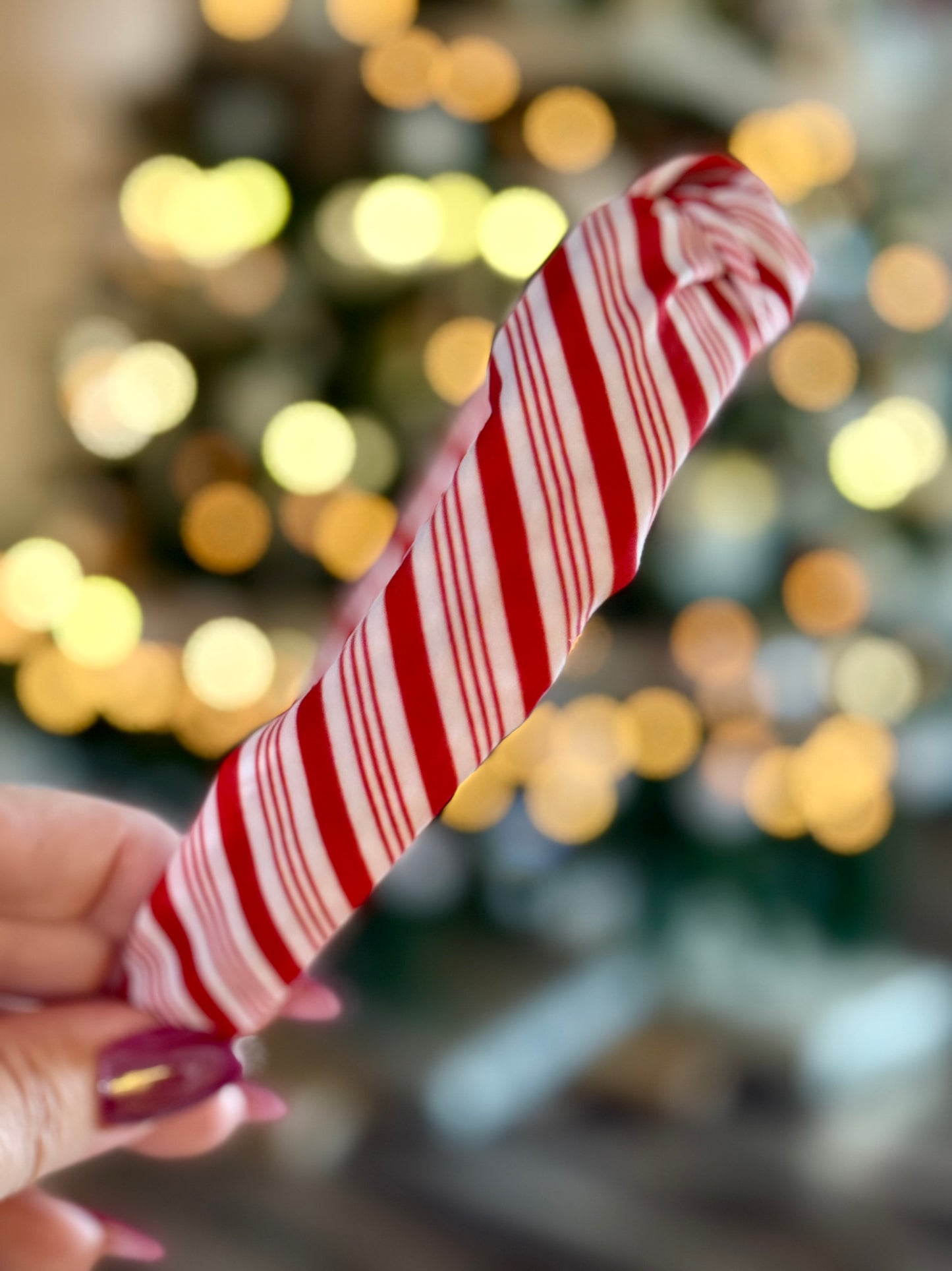 Candy Cane Stripe Knotted Headband