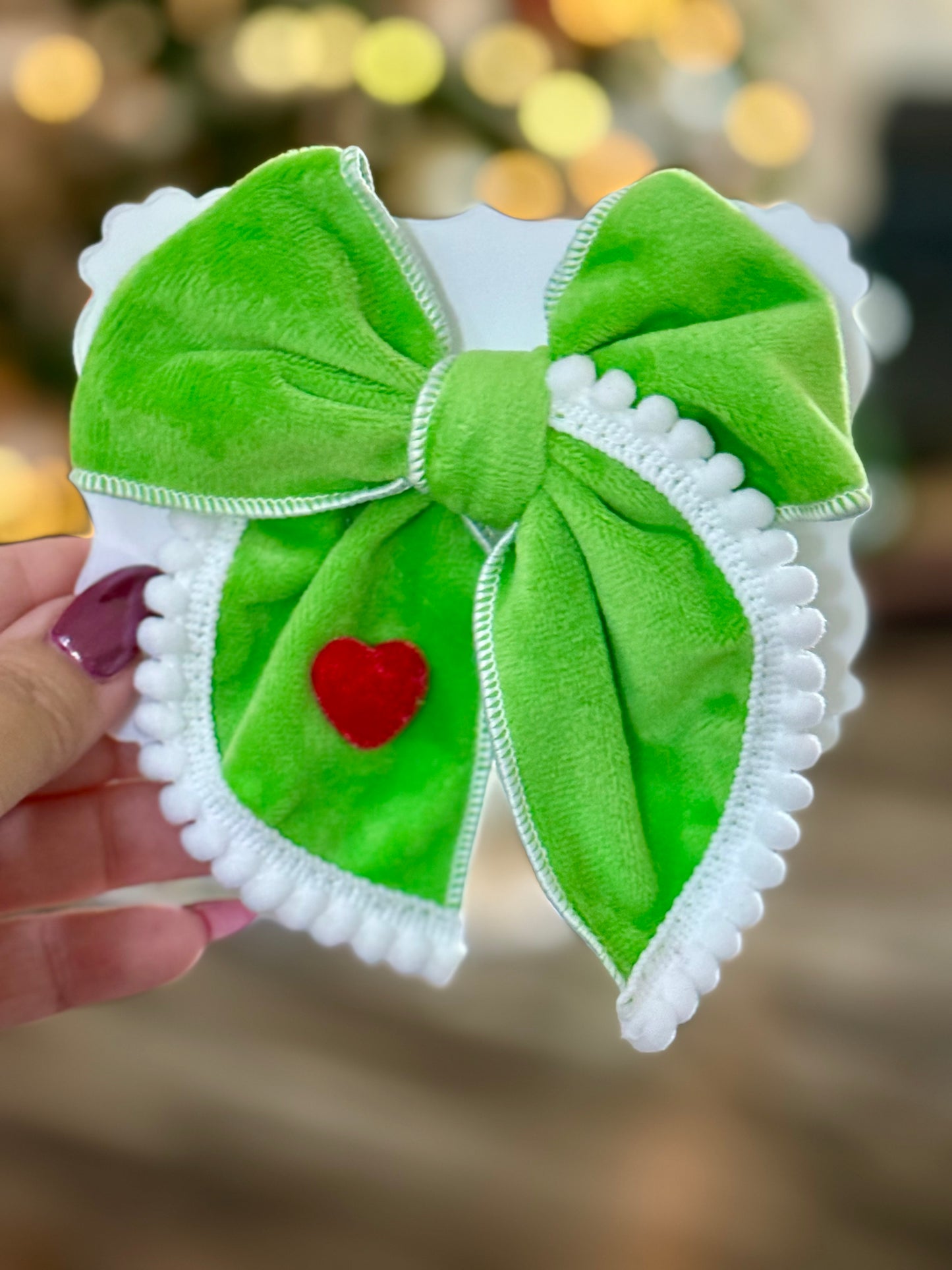 Mean Guy Small Fabric Bow