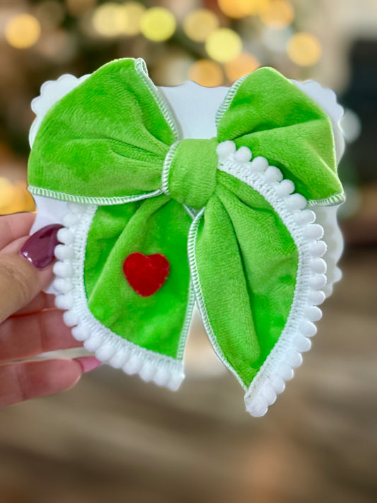 Mean Guy Small Fabric Bow