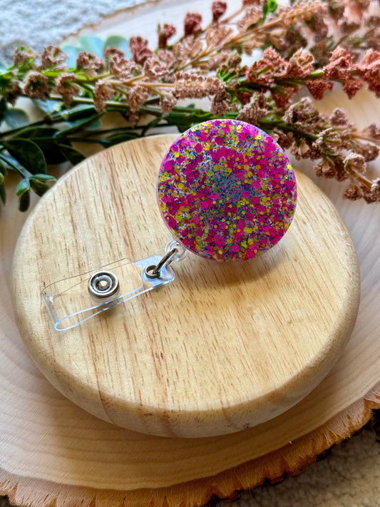 Beach Mix Resin Badge Reel