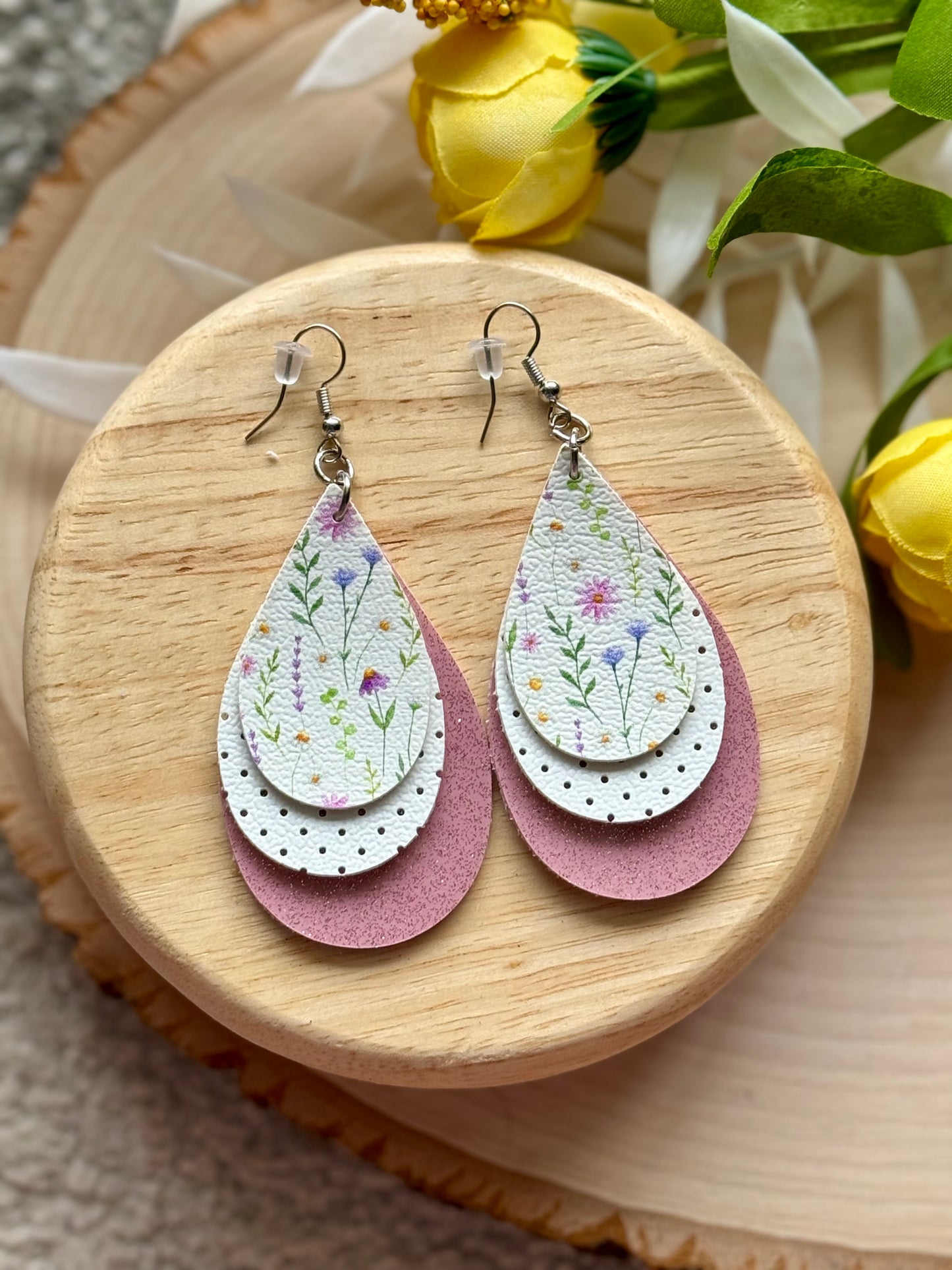 Floral Spring Teardrop Earrings