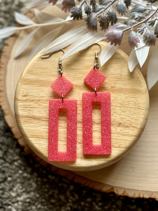 Coral Reef Resin Earrings