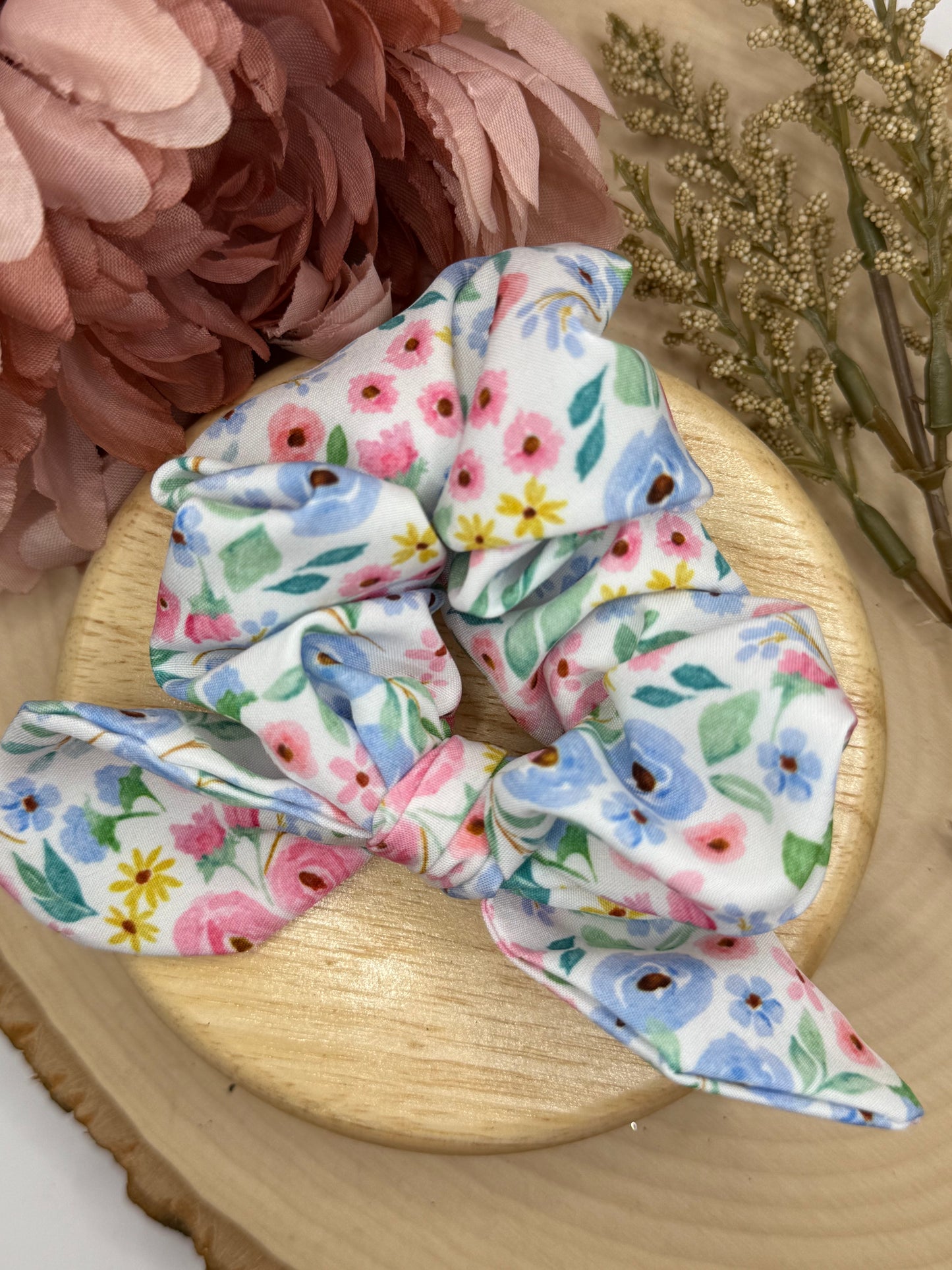 Spring Floral Scrunchie