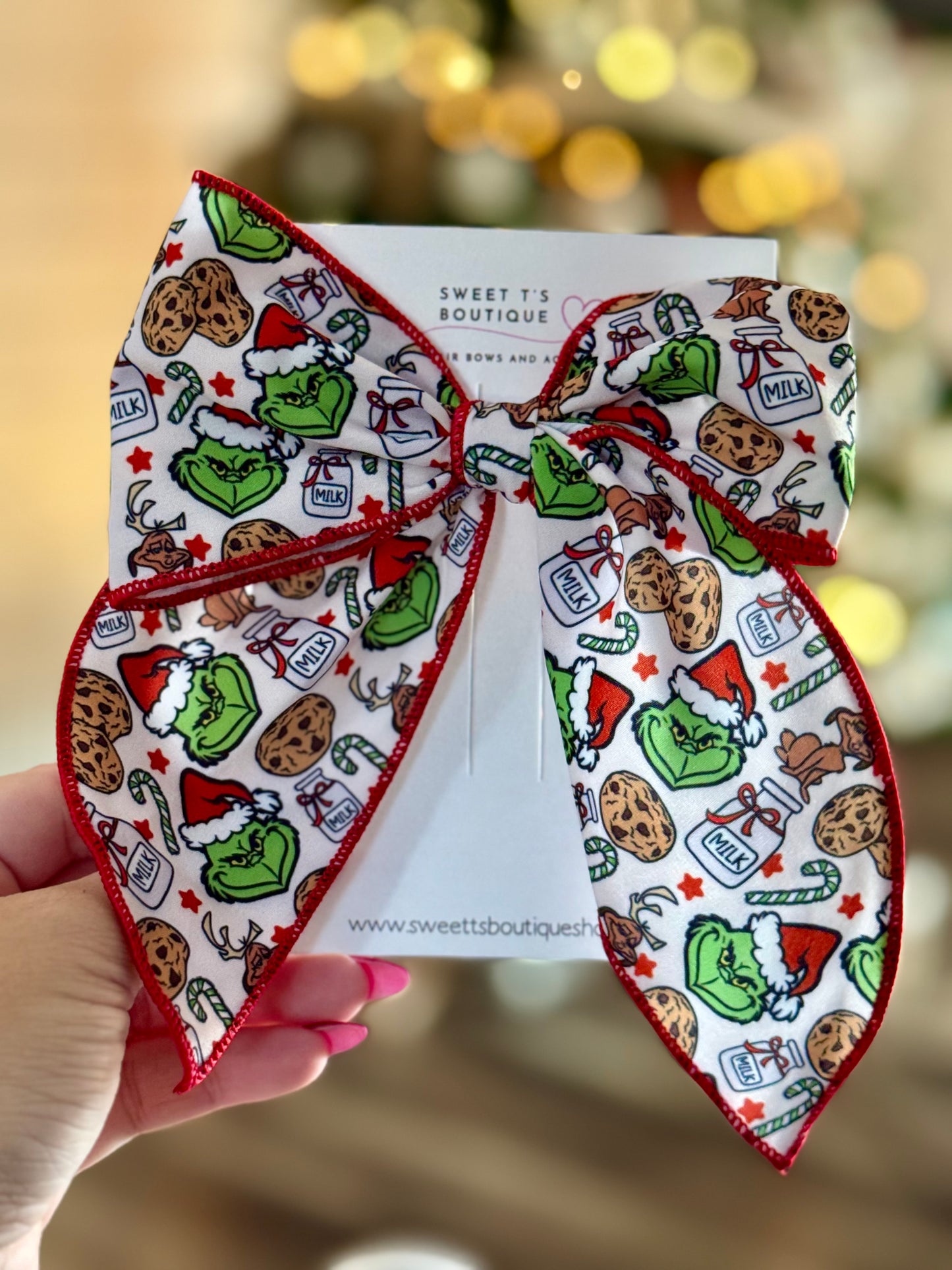 Large Green Green Guy Bow