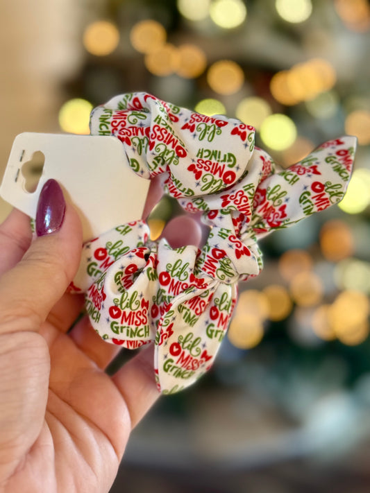 Miss Grinch Scrunchie