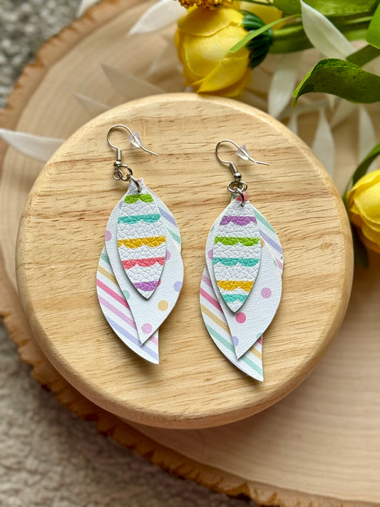 Spring Mix Feather Earrings