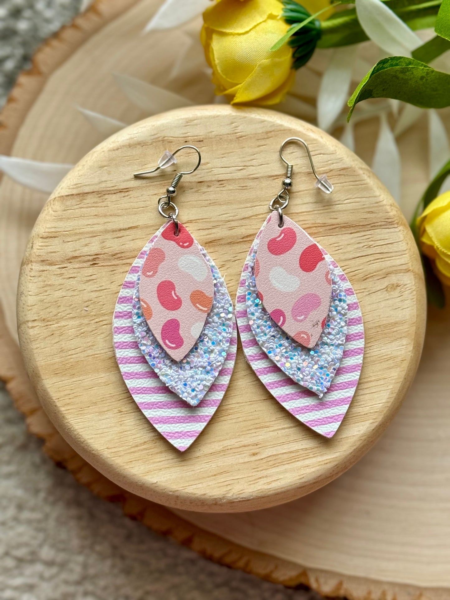 Jellybean Leaf Earrings