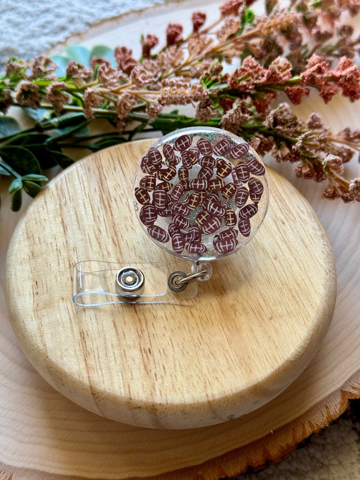 Football Resin Badge Reel