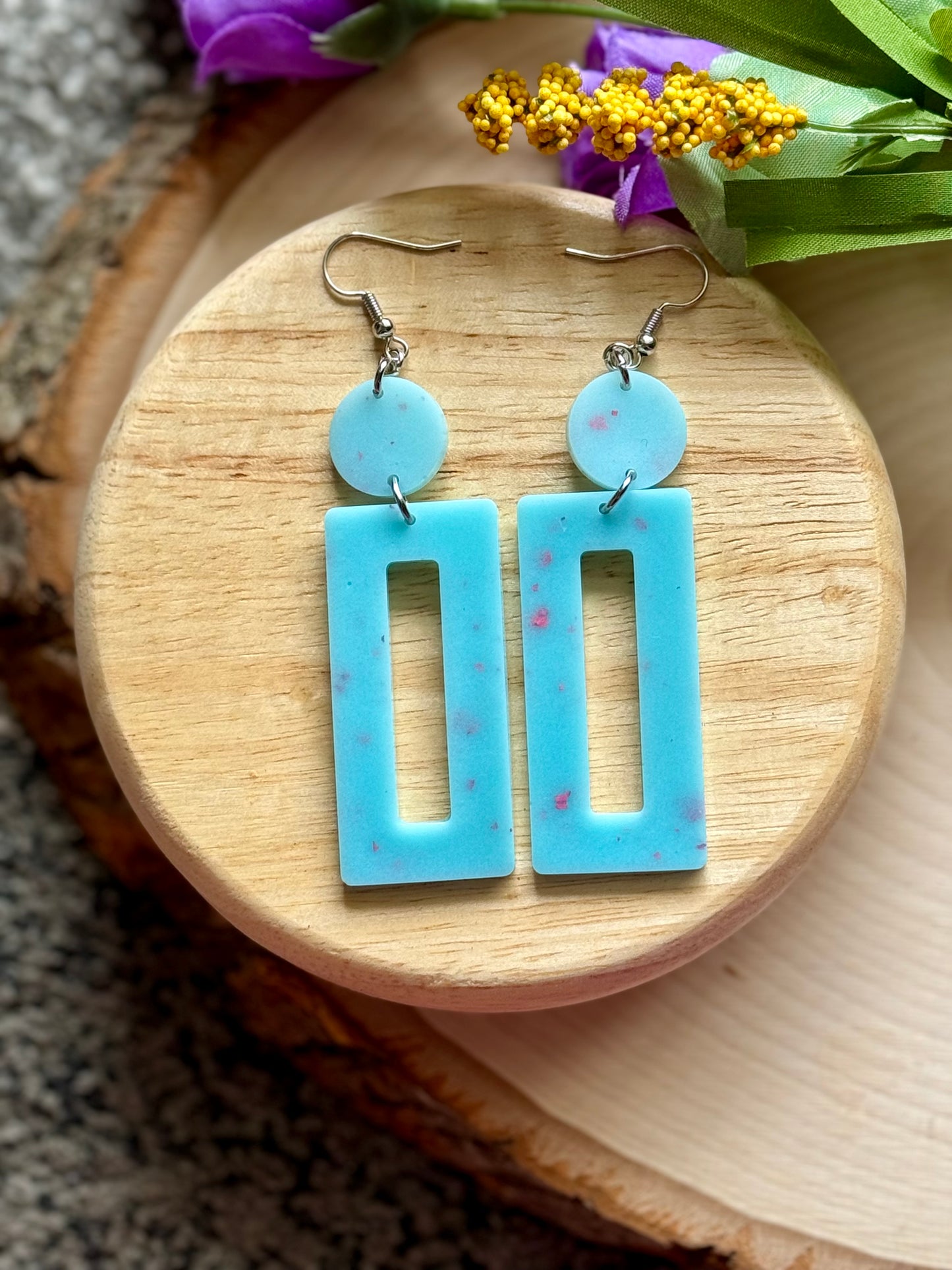 Temp Changing Resin Earrings