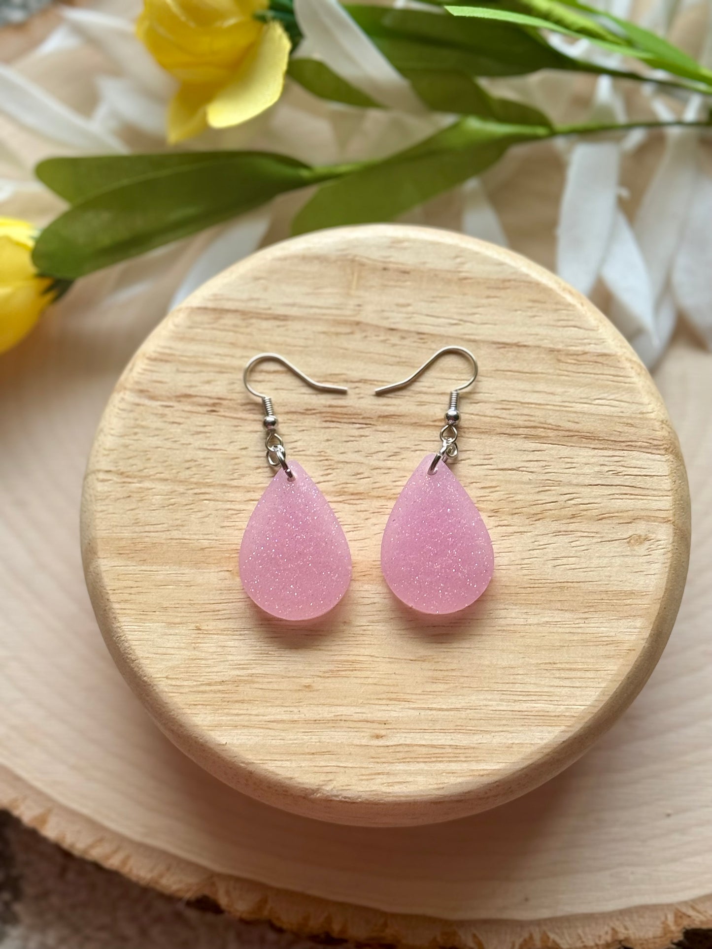 Spring Mini Teardrop Resin Earrings