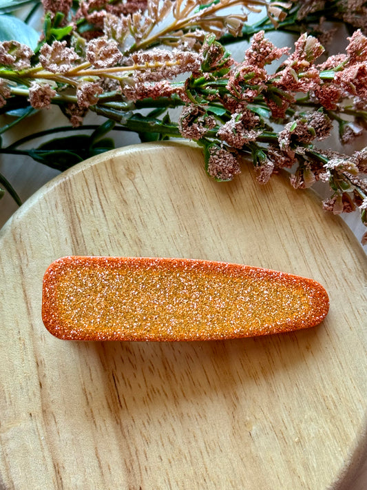 Orange Ombré Resin Clip