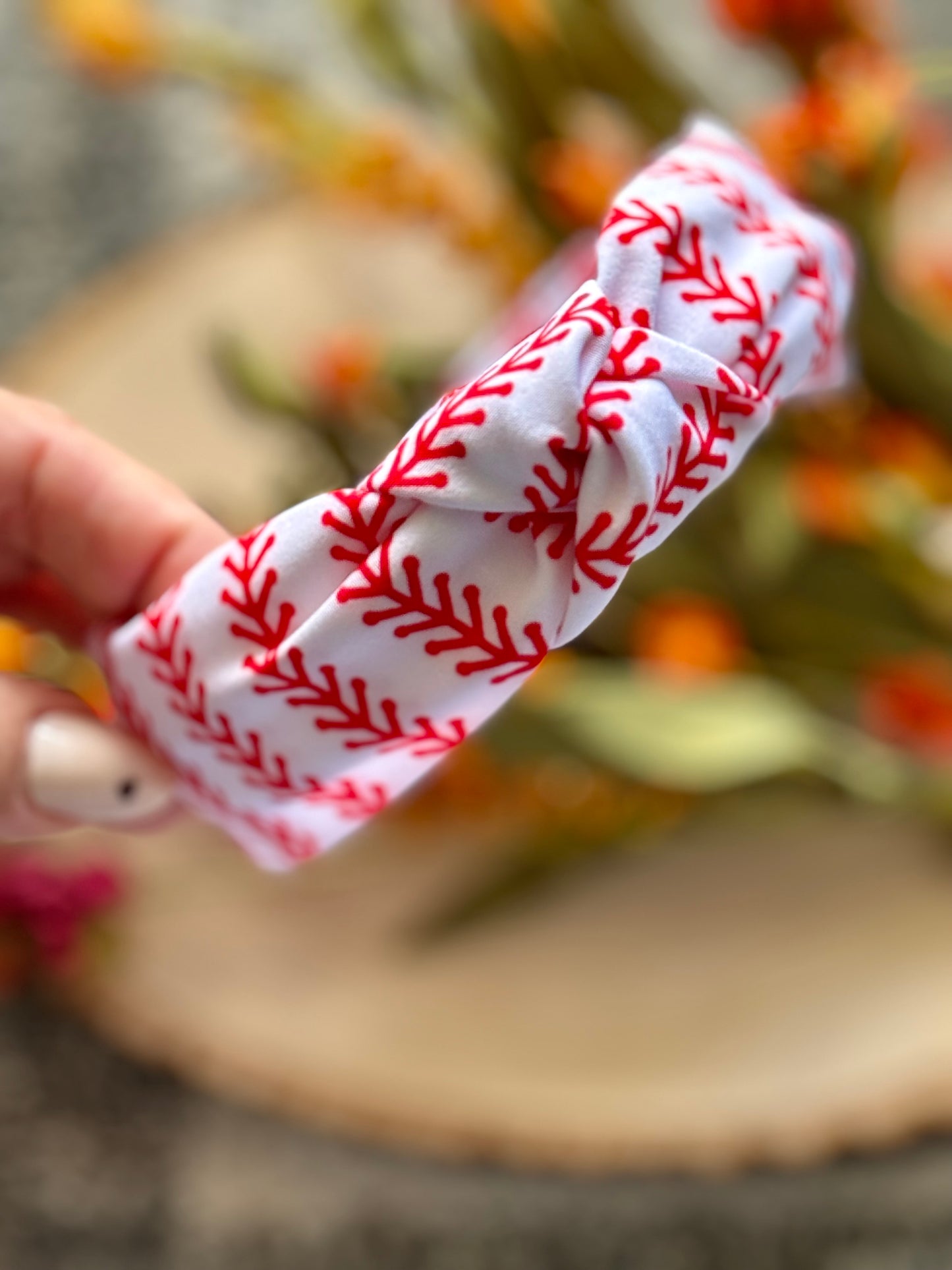 Baseball Knotted Headband