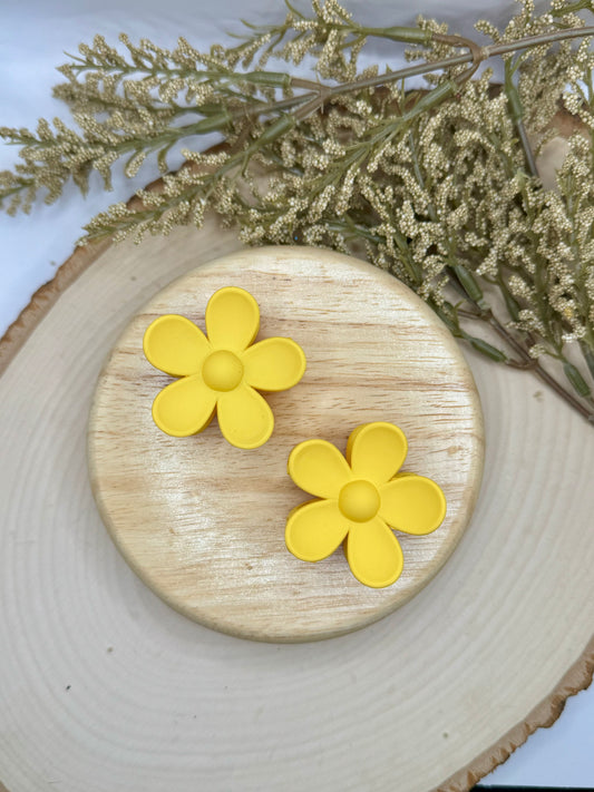 Mini Yellow Flower Claw Clip