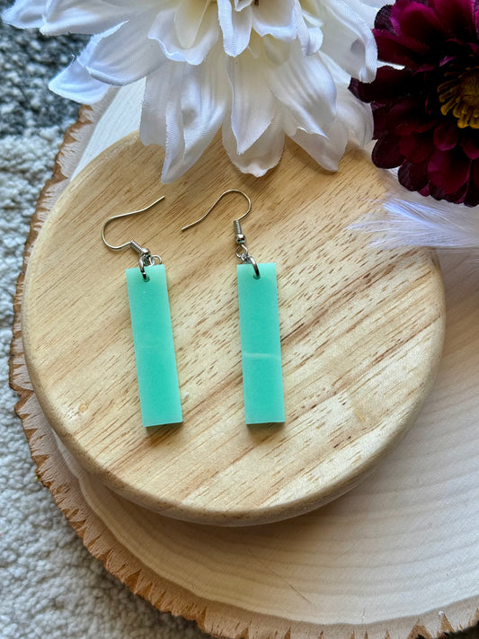 Debut Bar Dangle Resin Earrings