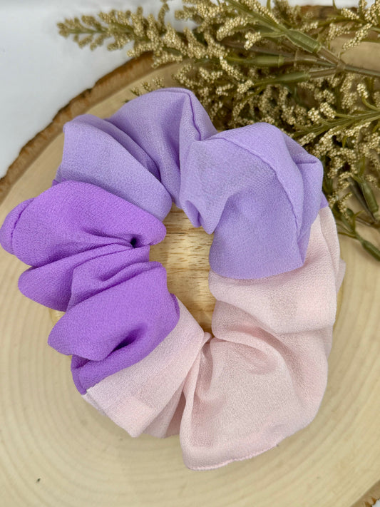 Purple Chiffon Scrunchie