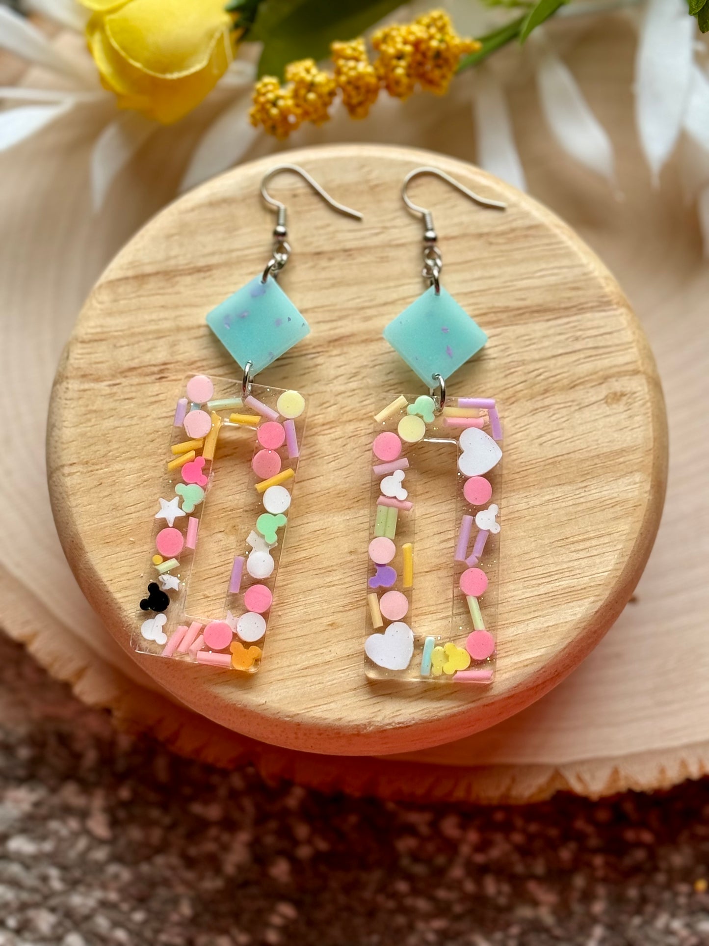 Best Day Ever Mouse Resin Earrings