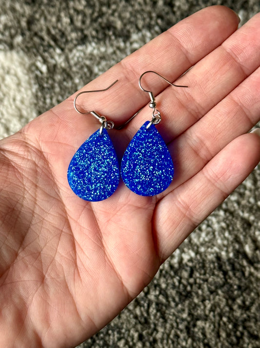 Ocean Blue Mini Teardrop Earrings