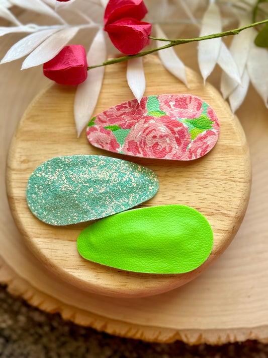 Rose Tropic Snap Clip Set