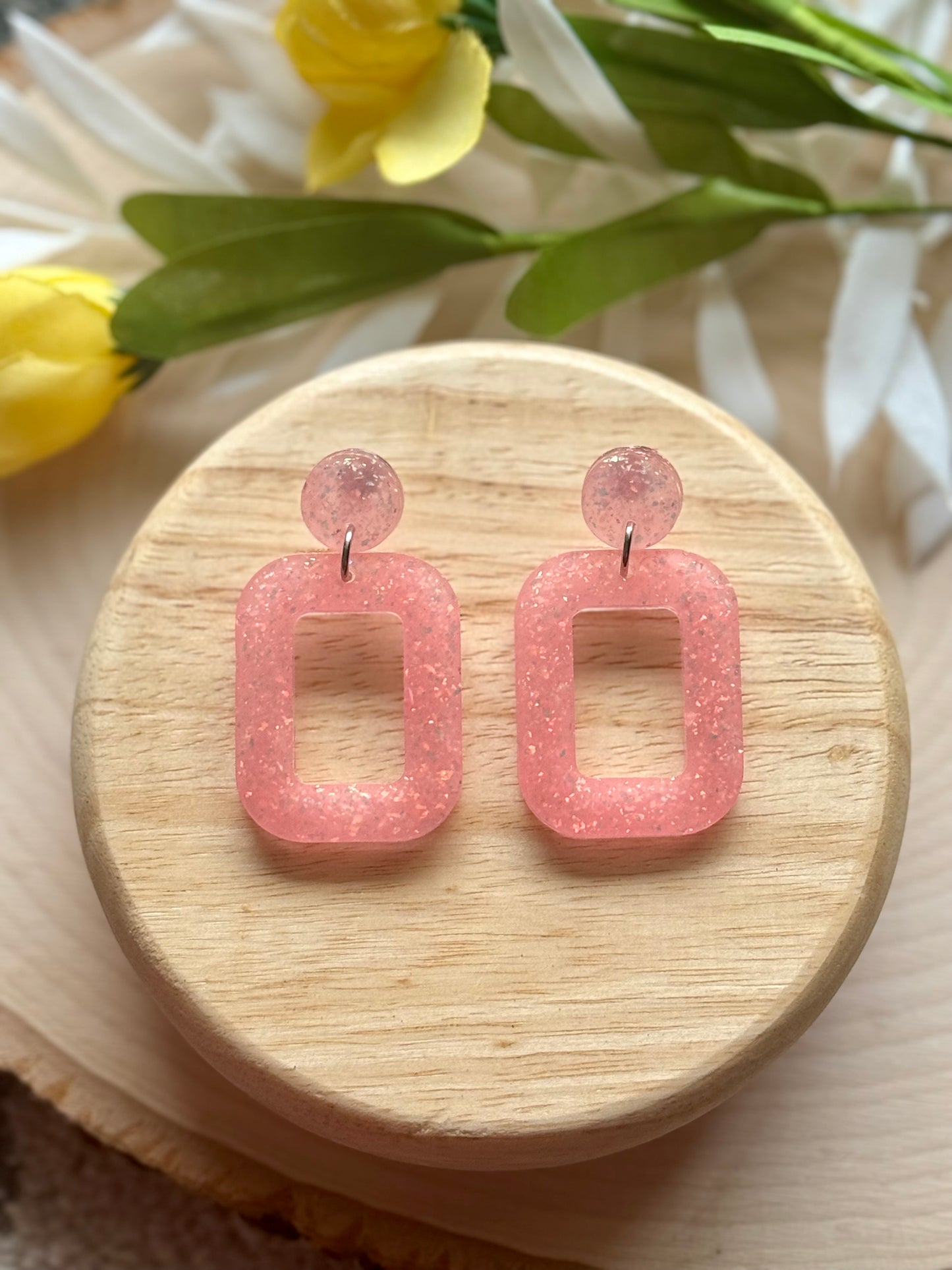 Pastel Open Resin Earrings