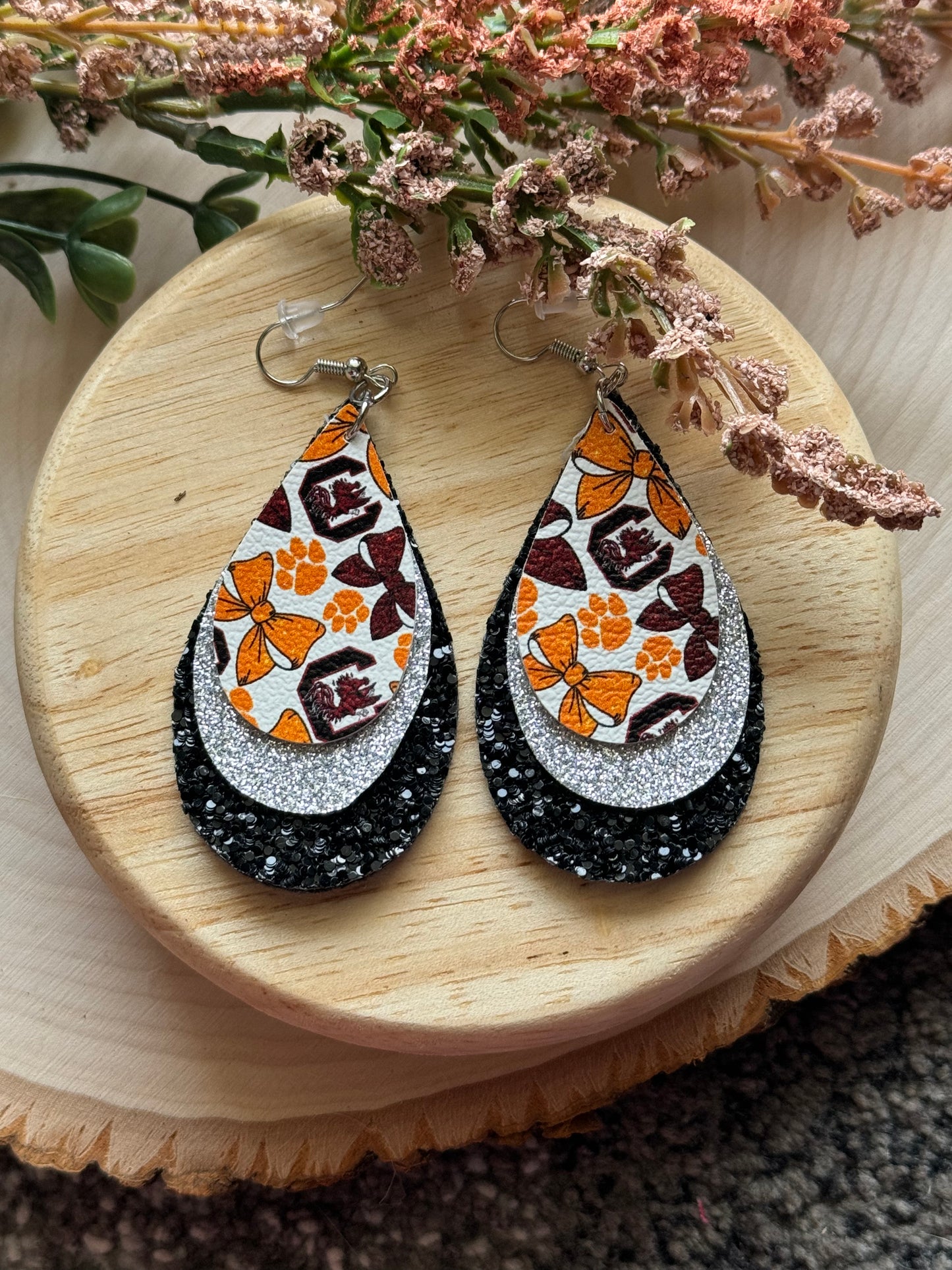 House Divided Teardrop Earrings