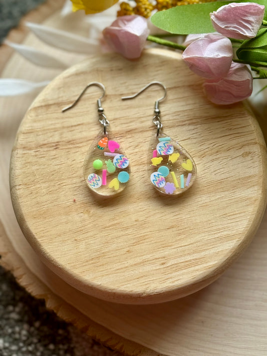 Bright Easter Mini Teardrop Earrings