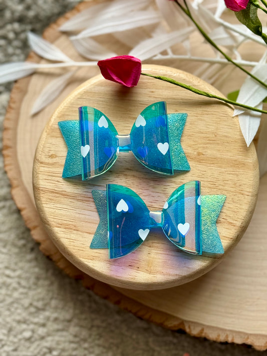 Small Blue Heart Swim Piggies