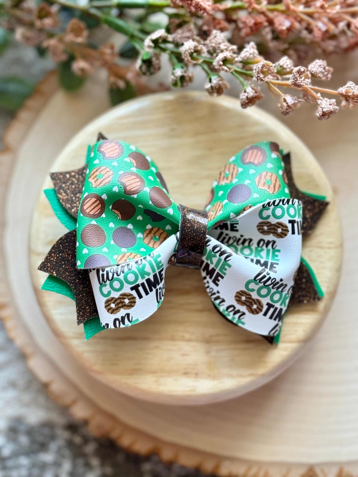 Cookie Time Twisty Twirl Bow