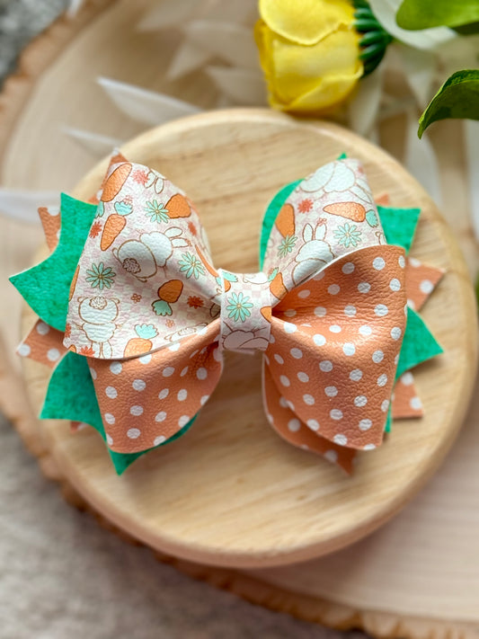 Bunny Fluff Twisty Twirl Bow