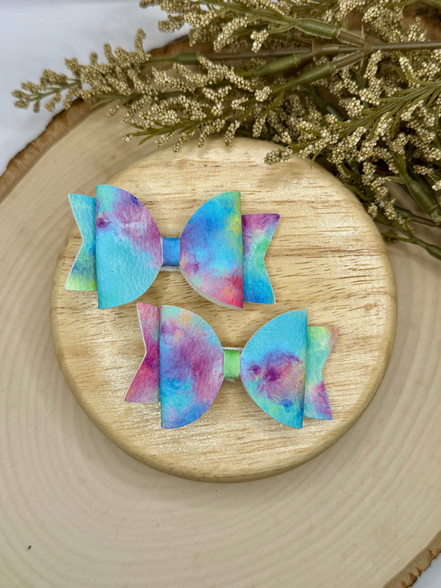 Small Leather Tye Dye Piggies