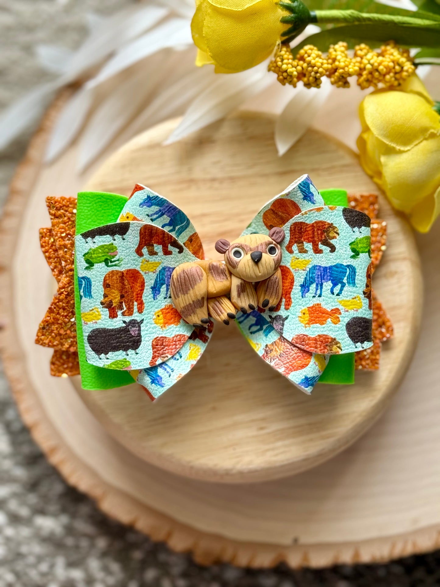 Brown Bear Clay Bow