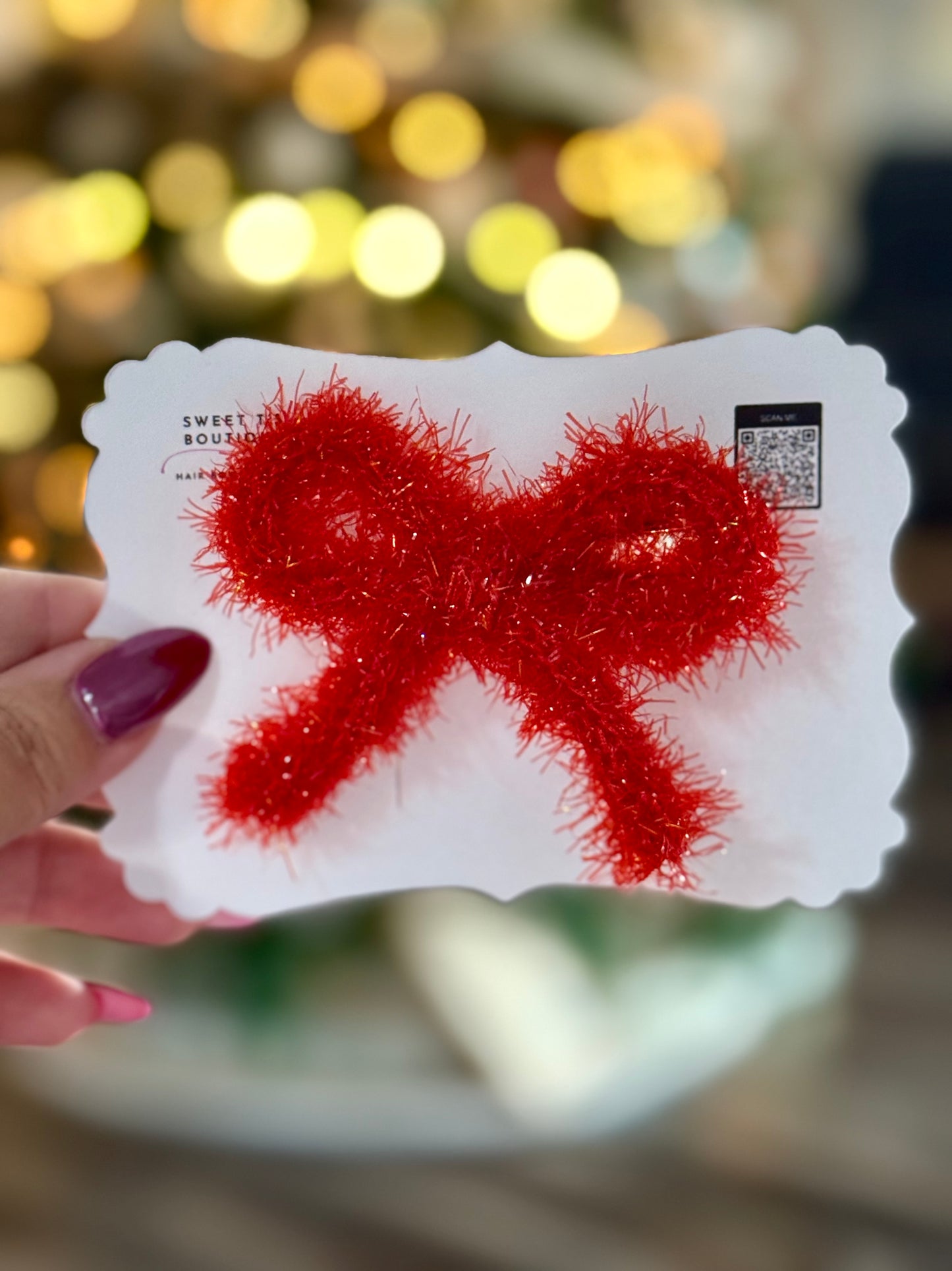 Small Tinsel Bow
