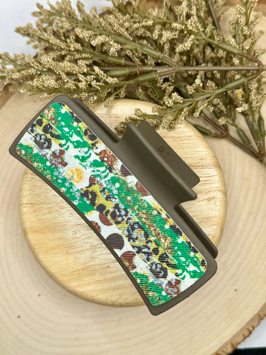 Girl Scout Cookie Leather Claw Clip